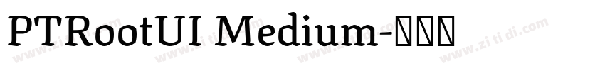 PTRootUI Medium字体转换